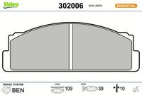 Bremsbelagsatz, Scheibenbremse
