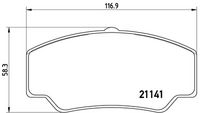 Σετ τακάκια, δισκόφρενα PRIME LINE