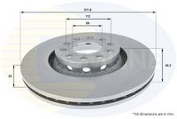 Disc frana COMLINE, Cod: ADC1431V