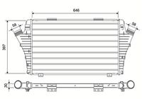 Intercooler, compresor VALEO, Cod: 881584