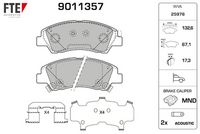 Bremsbelagsatz, Scheibenbremse