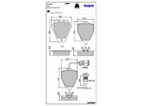 комплект спирачно феродо, дискови спирачки
