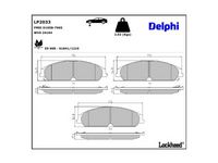 комплект спирачно феродо, дискови спирачки