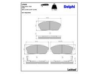 комплект спирачно феродо, дискови спирачки