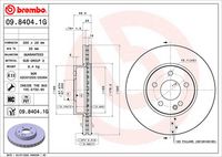 Disc frana BREMBO, Cod: 09.8404.1G