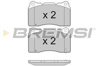 Комплект спирачно феродо, дискови спирачки BP3157 BREMSI