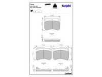 комплект спирачно феродо, дискови спирачки