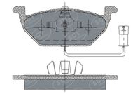 комплект спирачно феродо, дискови спирачки