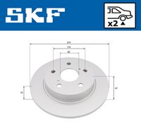 Disc frana SKF, Cod: VKBD 91387 S2