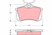 Bremsbelagsatz, Scheibenbremse