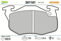 Bremsbelagsatz, Scheibenbremse