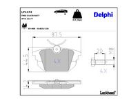 комплект спирачно феродо, дискови спирачки