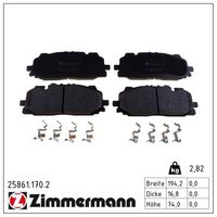 комплект спирачно феродо, дискови спирачки