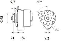 Thumbnail - Dynamo / alternator - MG124 - MAHLE