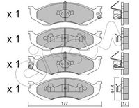 Set placute frana,frana disc CIFAM, Cod: 822-218-1