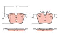 комплект спирачно феродо, дискови спирачки