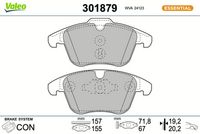 Bremsbelagsatz, Scheibenbremse