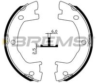 Комплект спирачна челюст, ръчна спирачка GF0147 BREMSI