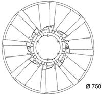 Thumbnail - Koelventilatorwiel - CFW35000P - MAHLE