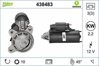 Starter VALEO, Cod: 438483