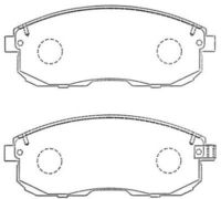 Set placute frana,frana disc AISIN, Cod: ASN-257