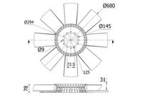 Lüfterrad, Motorkühlung