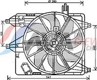 Ventilator, radiator AVA Clever Choice, Cod: RT7544