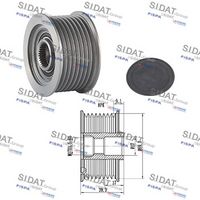 Fulie alternator SIDAT, Cod: 455053