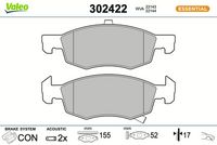 Bremsbelagsatz, Scheibenbremse