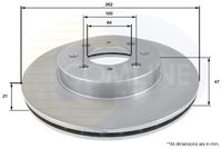 Disc frana COMLINE, Cod: ADC0524V