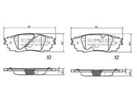 комплект спирачно феродо, дискови спирачки
