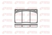 комплект спирачно феродо, дискови спирачки