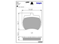 комплект спирачно феродо, дискови спирачки