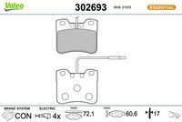 комплект спирачно феродо, дискови спирачки