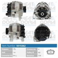 Generator / Alternator MEAT & DORIA, Cod: 5515362