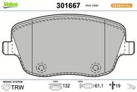 Bremsbelagsatz, Scheibenbremse