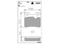 комплект спирачно феродо, дискови спирачки