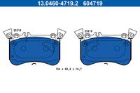 Bremsbelagsatz, Scheibenbremse