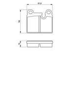 комплект спирачно феродо, дискови спирачки