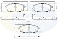 Set placute frana,frana disc COMLINE, Cod: CBP36044