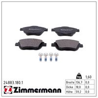 комплект спирачно феродо, дискови спирачки