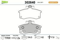 Bremsbelagsatz, Scheibenbremse