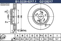 Спирачен диск B1.G228-0217.1 GALFER