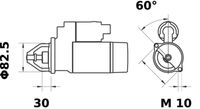 Thumbnail - Startmotor / starter - MS127 - MAHLE