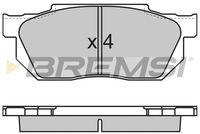 Комплект спирачно феродо, дискови спирачки BP2501 BREMSI