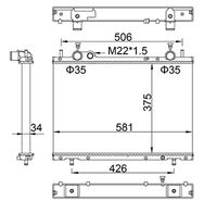 Radiator, engine cooling