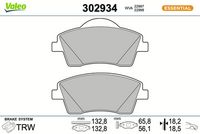 Bremsbelagsatz, Scheibenbremse