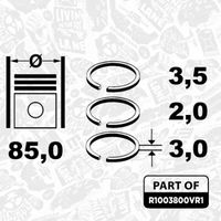 Thumbnail - Zuigerveerset - R1003800VR1 - ET ENGINETEAM