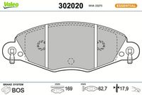 Bremsbelagsatz, Scheibenbremse