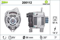 Генератор 200112 VALEO